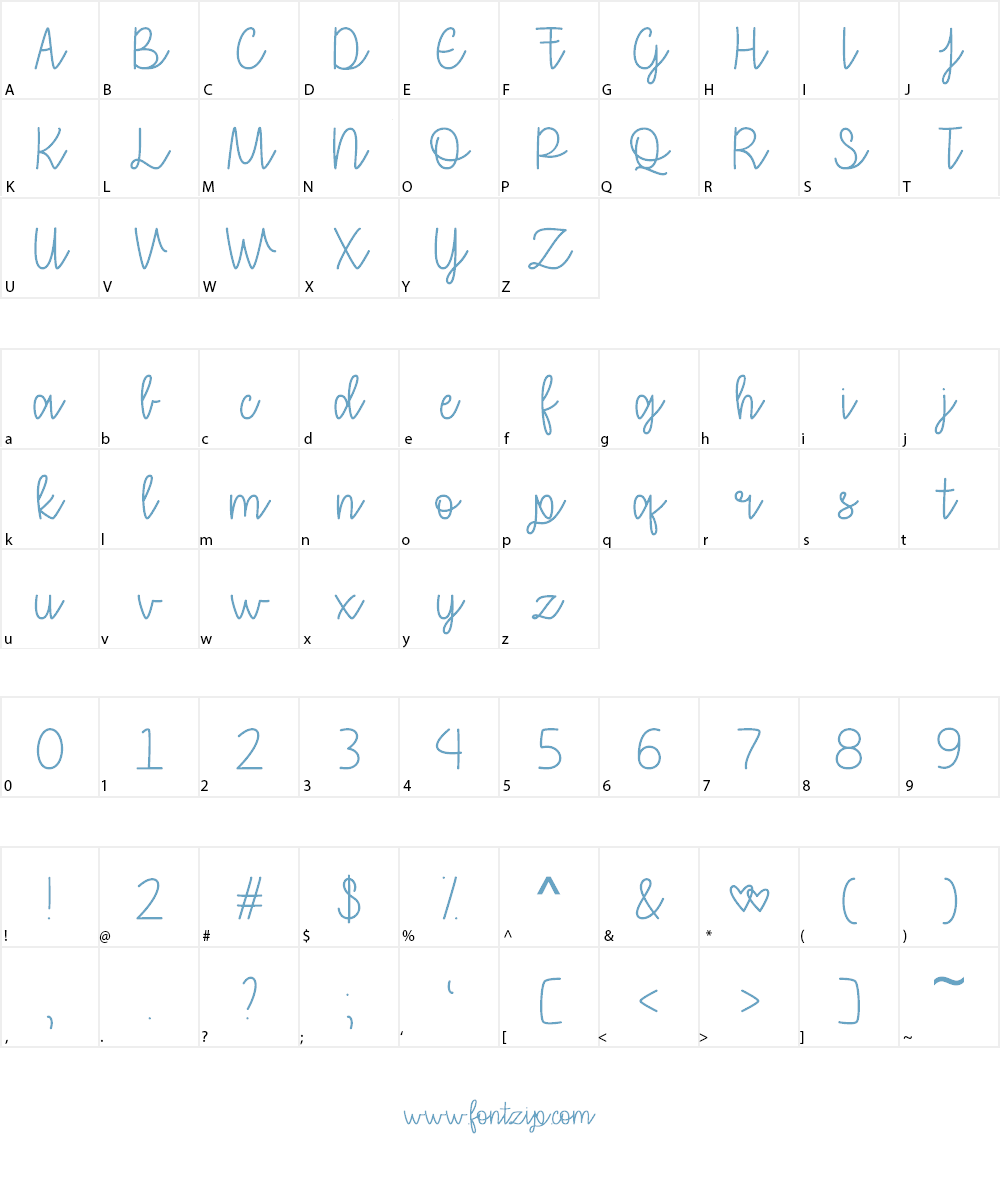 that i love you Font Character